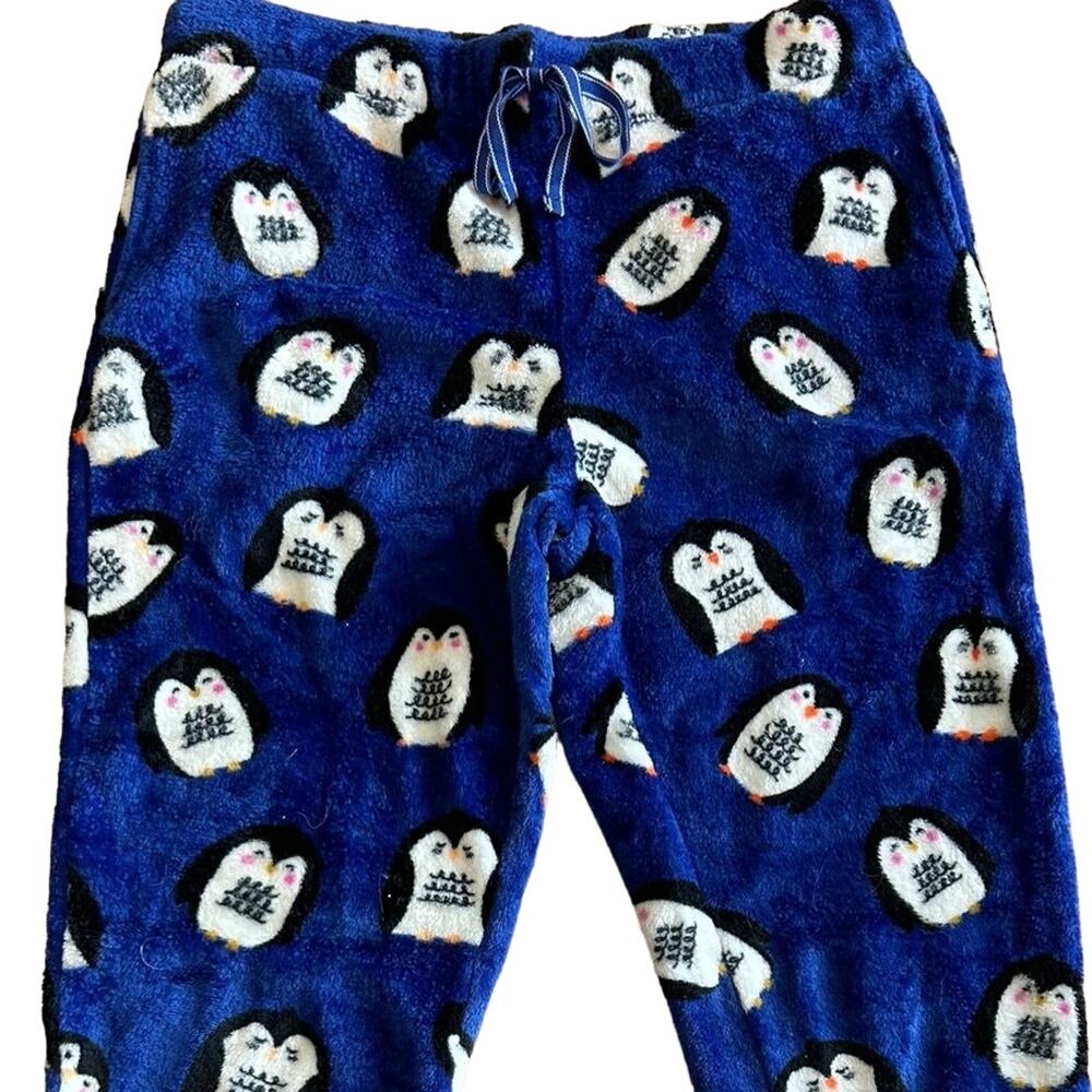 Joyspun Penguin Pajama Pants Sanrio Soft Fleece Size Md Pre-owned